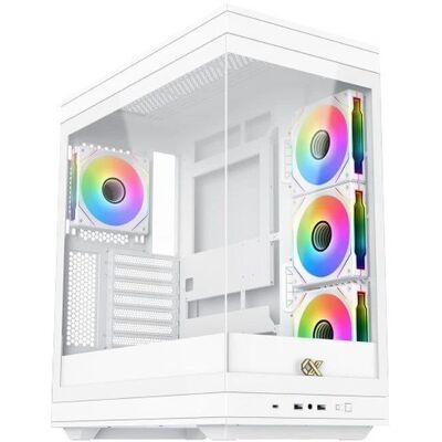 XIGMATEK META Arctic Case PC E-ATX in Vetro Temperato - Bianco - Torre Media XIGMATEK META Arctic Case PC E-ATX in Vetro Temperato - Bianco - Torre Media