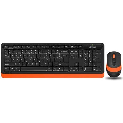 A4Tech FG1010 FSTYLER Vezeték nélküli billentyűzet és egér szett - Iroda QWERTY Fekete/Narancs A4Tech FG1010 FSTYLER Vezeték nélküli billentyűzet és egér szett - Iroda QWERTY Fekete/Narancs