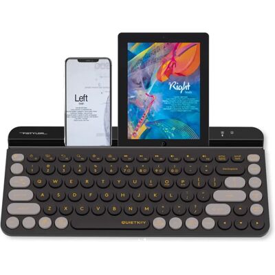 A4tech Kabellose Tastatur Blackcurrant - Leise, Bluetooth & 2,4 GHz A4tech Kabellose Tastatur Blackcurrant - Leise, Bluetooth & 2,4 GHz