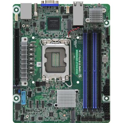 ASRock W680D4ID-2T/G5/X550 Mini ITX Moderkort ASRock W680D4ID-2T/G5/X550 Mini ITX Moderkort