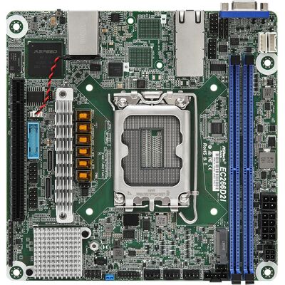 Asrock EC266D2I Moderkort - LGA 1700, DDR5, Mini ITX, Intel C266 Asrock EC266D2I Moderkort - LGA 1700, DDR5, Mini ITX, Intel C266