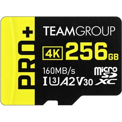 Team Group PRO+ MicroSDXC 256GB - Scheda di Memoria Team Group PRO+ MicroSDXC 256GB - Scheda di Memoria