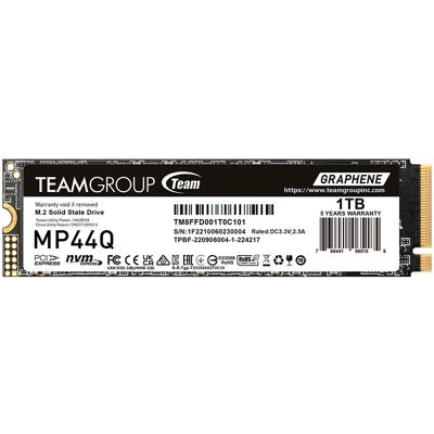 Team Group MP44Q 1 TB NVMe SSD - PCIe 4.0 M.2 QLC Team Group MP44Q 1 TB NVMe SSD - PCIe 4.0 M.2 QLC