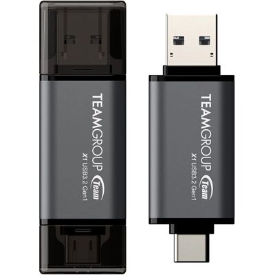 Team Group X1 USB 3.2 Gen1 64GB Pen Drive - USB Type-A / Type-C Team Group X1 USB 3.2 Gen1 64GB Pen Drive - USB Type-A / Type-C
