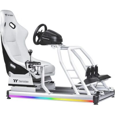 Thermaltake Hvid Racingsimulator Cockpit - Videospilstol Thermaltake Hvid Racingsimulator Cockpit - Videospilstol