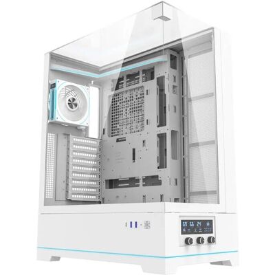 Darkflash Darkflash DY450L PRO Caixa de computador com Ventilador - Branco Darkflash Darkflash DY450L PRO Caixa de computador com Ventilador - Branco