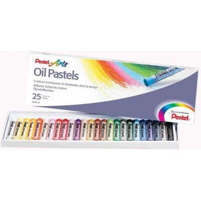 Pentel Modèle Pastels à l'Huile - Multicolore 25 pcs - Fournitures d'art Pentel Modèle Pastels à l'Huile - Multicolore 25 pcs - Fournitures d'art