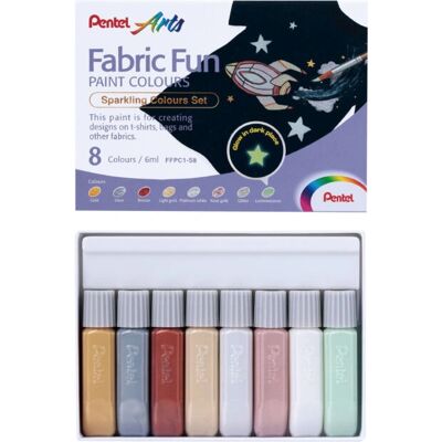 Ensemble de Peinture Textile Pentel Fibrer - 8 Couleurs Ensemble de Peinture Textile Pentel Fibrer - 8 Couleurs