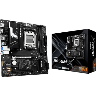 Asrock B850M-X AMD B850 Socket AM5 micro ATX - Carte mère Asrock B850M-X AMD B850 Socket AM5 micro ATX - Carte mère