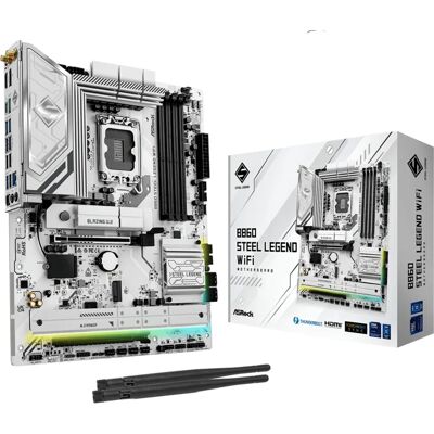 ASRock B860 Steel Legend WiFi Hovedkort - LGA1851 - DDR5 - ATX ASRock B860 Steel Legend WiFi Hovedkort - LGA1851 - DDR5 - ATX
