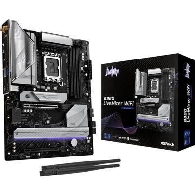 Placa-mãe ASRock B860 LiveMixer WiFi ATX - LGA 1851 Placa-mãe ASRock B860 LiveMixer WiFi ATX - LGA 1851