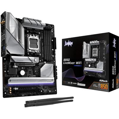 Asrock B850 LiveMixer WiFi - AMD B850 Sokkel AM5 - Motherboard Asrock B850 LiveMixer WiFi - AMD B850 Sokkel AM5 - Motherboard