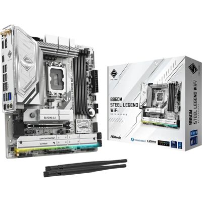 ASRock B860M Steel Legend WiFi - Základní deska - Micro ATX - LGA 1851 - Intel B860 - DDR5 ASRock B860M Steel Legend WiFi - Základní deska - Micro ATX - LGA 1851 - Intel B860 - DDR5