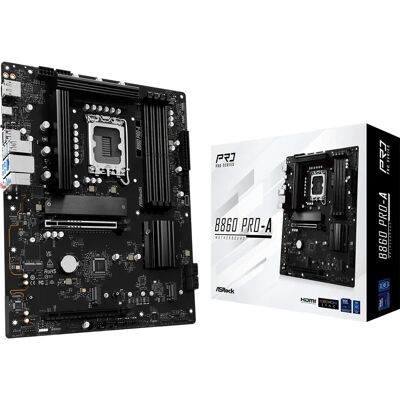 ASRock B860 Pro-A - Základní deska - Bílá - DDR5 - LGA1851 - ATX ASRock B860 Pro-A - Základní deska - Bílá - DDR5 - LGA1851 - ATX