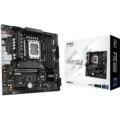 ASRock B860M Pro-A - Základní deska - Micro ATX - LGA1851 - B860 - USB-C 3.2 Gen 2x2, Gen2, Gen 1 - LAN 2.5 Gbps ASRock B860M Pro-A - Základní deska - Micro ATX - LGA1851 - B860 - USB-C 3.2 Gen 2x2, Gen2, Gen 1 - LAN 2.5 Gbps