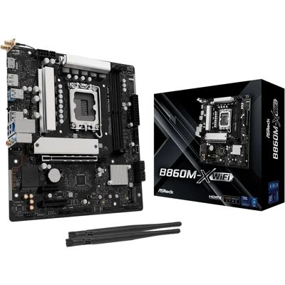 ASRock B860M-X WiFi - Placa base - Intel LGA1851 - DDR5, Micro ATX ASRock B860M-X WiFi - Placa base - Intel LGA1851 - DDR5, Micro ATX