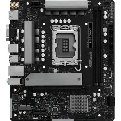 Asrock H810M-X - Carte mère - Micro ATX - LGA1851 - H810 - USB-C 3.2 - 2.5Gb LAN Asrock H810M-X - Carte mère - Micro ATX - LGA1851 - H810 - USB-C 3.2 - 2.5Gb LAN