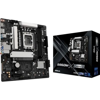 ASRock - B860M-X Gen5 - micro ATX - LGA 1851 - Motherboard ASRock - B860M-X Gen5 - micro ATX - LGA 1851 - Motherboard