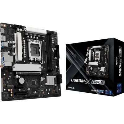 ASRock - B860M-X Gen5 - micro ATX - LGA 1851 - Motherboard ASRock - B860M-X Gen5 - micro ATX - LGA 1851 - Motherboard
