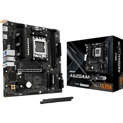 Asrock A620AM-X WiFi AMD A620A Socket AM5 micro ATX - Carte mère - Publicité Asrock A620AM-X WiFi AMD A620A Socket AM5 micro ATX - Carte mère - Publicité