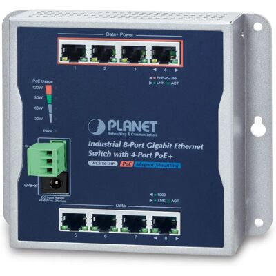 Switch Ethernet Gigabit non géré Planet WGS-804HP - PoE - Publicité Switch Ethernet Gigabit non géré Planet WGS-804HP - PoE - Publicité