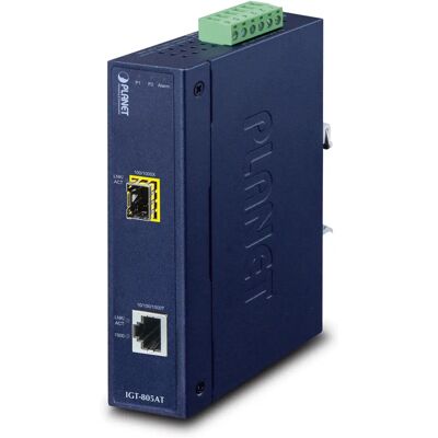 Planet IGT-805AT Network Media Converter - 1Gbps - Blue Planet IGT-805AT Network Media Converter - 1Gbps - Blue