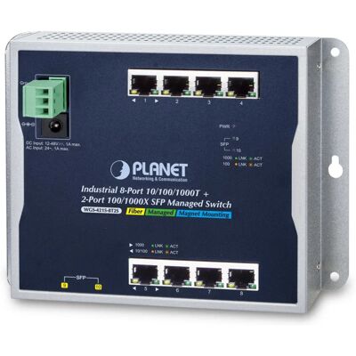 Planet WGS-4215-8T2S Managed Layer 2 Gigabit Ethernet Switch - Schwarz Planet WGS-4215-8T2S Managed Layer 2 Gigabit Ethernet Switch - Schwarz
