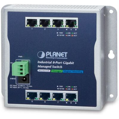 Planet WGS-4215-8T Managed Gigabit Ethernet Switch - 8 Ports - Wand & DIN-Montage Planet WGS-4215-8T Managed Gigabit Ethernet Switch - 8 Ports - Wand & DIN-Montage