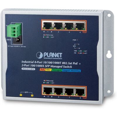 Planet WGS-4215-8P2S Managed Gigabit Ethernet Switch - 8 Ports PoE Planet WGS-4215-8P2S Managed Gigabit Ethernet Switch - 8 Ports PoE