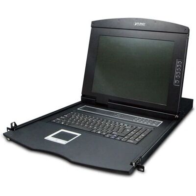 Planet KVM-210-08M 8-poorts Rack-mount KVM Switch - Zwart Planet KVM-210-08M 8-poorts Rack-mount KVM Switch - Zwart