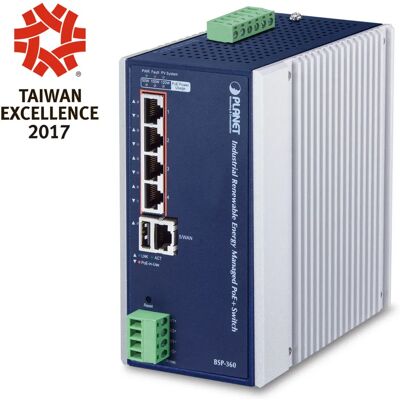 PLANET BSP-360 Switch di rete gestito Gigabit Ethernet - 5 Porte PLANET BSP-360 Switch di rete gestito Gigabit Ethernet - 5 Porte