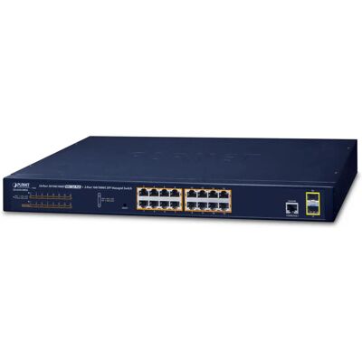 Planet GS-4210-16P2S Managed 16-Port Gigabit Ethernet PoE Switch - L2/L4 Planet GS-4210-16P2S Managed 16-Port Gigabit Ethernet PoE Switch - L2/L4