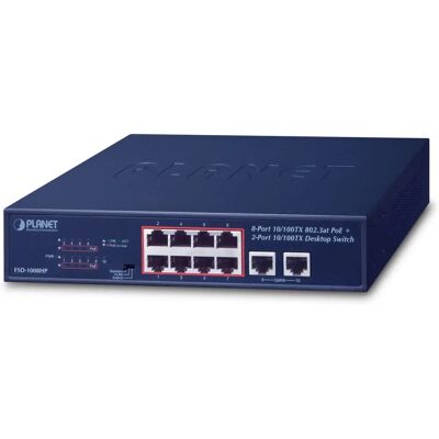 Planet FSD-1008HP Netzwerkswitch - 8-Port 10/100 PoE VLAN Planet FSD-1008HP Netzwerkswitch - 8-Port 10/100 PoE VLAN