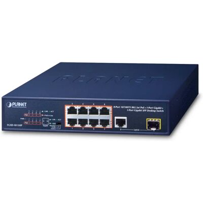 Planet FGSD-1011HP Netzwerk-Switch Unmanaged Gigabit Ethernet PoE 1U Blau Planet FGSD-1011HP Netzwerk-Switch Unmanaged Gigabit Ethernet PoE 1U Blau