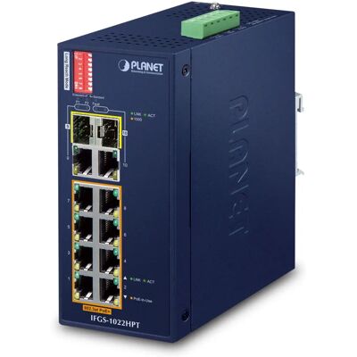 Planet IFGS-1022HPT Netzwerkswitch - Unmanaged Fast Ethernet PoE Blau Planet IFGS-1022HPT Netzwerkswitch - Unmanaged Fast Ethernet PoE Blau