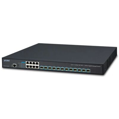 Planet XGS-6350-12X8TR Hanterad L3 Gigabit Ethernet Switch - 1U Svart Planet XGS-6350-12X8TR Hanterad L3 Gigabit Ethernet Switch - 1U Svart