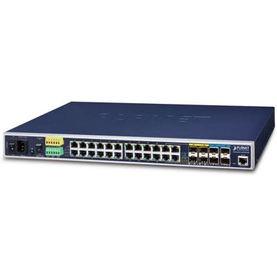 PLANET IP30 Switch de Red Montable en Rack de 19" 24 Puertos Azul PLANET IP30 Switch de Red Montable en Rack de 19" 24 Puertos Azul