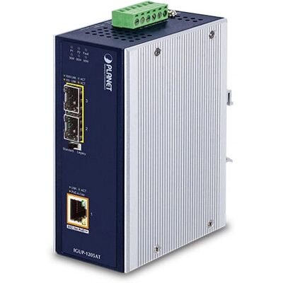 Planet IGUP-1205AT Nätverksmediakonverter - 1000 Mbit/s - Blå Planet IGUP-1205AT Nätverksmediakonverter - 1000 Mbit/s - Blå
