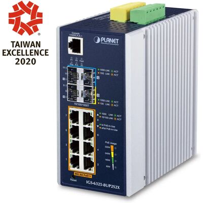 PLANET IP30 Layer 3 Hanterad switch - 8 Gigabit Ethernet-portar PLANET IP30 Layer 3 Hanterad switch - 8 Gigabit Ethernet-portar