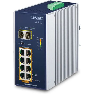 Switch IP30 Ind 8-P 10/100/1000T Planet - Ethernet Gigabit non géré - Publicité Switch IP30 Ind 8-P 10/100/1000T Planet - Ethernet Gigabit non géré - Publicité