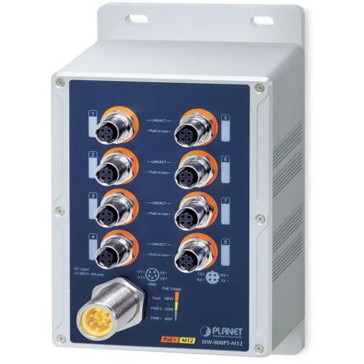PLANET - ISW-808PT-M12 - IP67 - Switch PLANET - ISW-808PT-M12 - IP67 - Switch