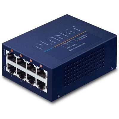 Planet UPOE-400 Nätverksswitch - Snabb Ethernet - 8 portar Planet UPOE-400 Nätverksswitch - Snabb Ethernet - 8 portar