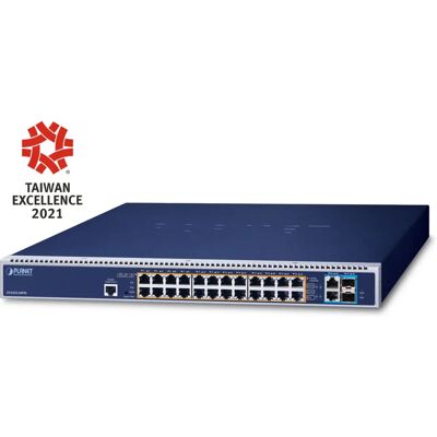 PLANET GS-6322-24P4X Managed L3 24-Poort Netwerkswitch - Blauw PLANET GS-6322-24P4X Managed L3 24-Poort Netwerkswitch - Blauw