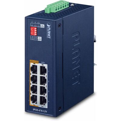 Planet IP30 Industrialisering 4-port Gigabit Ethernet PoE-injektor - Nätverksswitch Planet IP30 Industrialisering 4-port Gigabit Ethernet PoE-injektor - Nätverksswitch