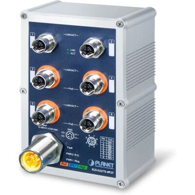 Planet IP67-klassifizierter Industrie-L2+ Managed Switch - 4-Port 10/100/1000T - IP67-IP67-klassifizierter Industrie-L2+ Switch Planet IP67-klassifizierter Industrie-L2+ Managed Switch - 4-Port 10/100/1000T - IP67-IP67-klassifizierter Industrie-L2+ Switch