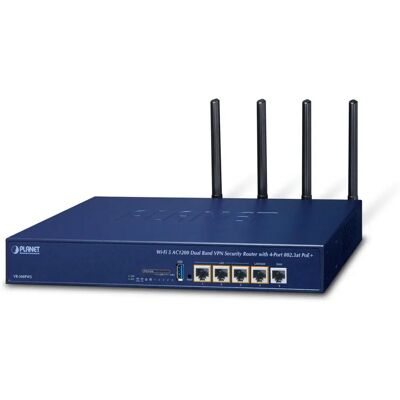 PLANET VR-300PW5 Dual Band Wi-Fi 5 Router - Draadloos, Gigabit Ethernet PLANET VR-300PW5 Dual Band Wi-Fi 5 Router - Draadloos, Gigabit Ethernet