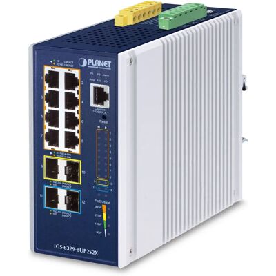 PLANET IP30 DIN-Schienen-Industrieswitch L3 Managed Gigabit Ethernet - Netzwerkswitch PLANET IP30 DIN-Schienen-Industrieswitch L3 Managed Gigabit Ethernet - Netzwerkswitch