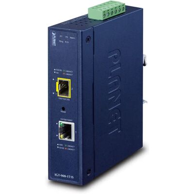 Planet Industrial 1-Port Netzwerk-Medienkonverter - Blau - Netzwerk-Medienkonverter Planet Industrial 1-Port Netzwerk-Medienkonverter - Blau - Netzwerk-Medienkonverter