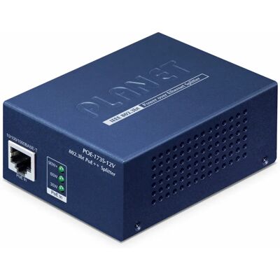 Planet POE-173S-12V Netwerksplitter - PoE Blauw Planet POE-173S-12V Netwerksplitter - PoE Blauw