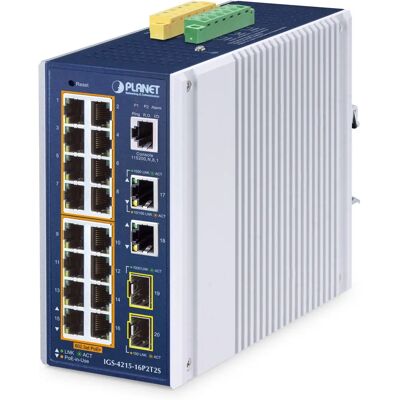 Planet IP30 Industrieller 16-Port Managed Switch - L2/L4 Gigabit Ethernet Planet IP30 Industrieller 16-Port Managed Switch - L2/L4 Gigabit Ethernet